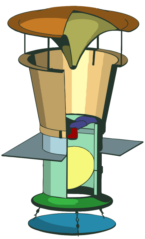 Вытяжная шахта ШВ-15.0 с рассекателем